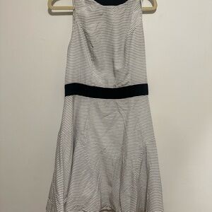 Mossimo Supply Co. Black and White Striped Midi Dress